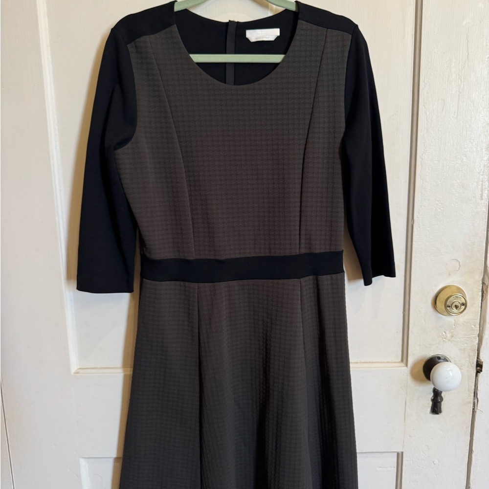 Boss Black and Gray Long Sleeve Dress